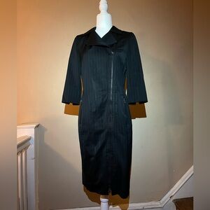 Vintage Trixi Schober jacket dress asymmetrical zip size 6 made in Germany